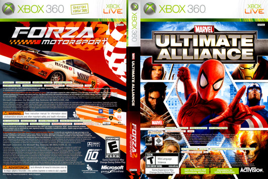 Xbox 360 Marvel Ultimate Alliance & Forza 2