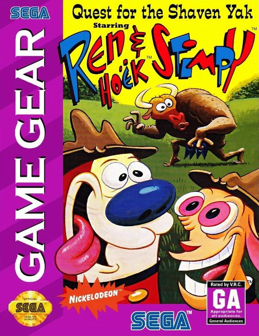 SEGA Game Gear Ren & Stimpy: Quest for the Shaven Yak