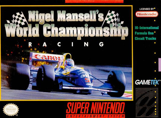 SNES Nigel Mansell’s World Championship Racing