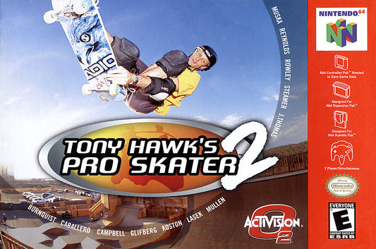 N64 Tony Hawk’s Pro Skater 2