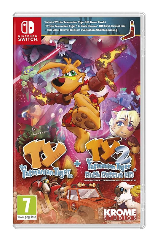 Switch Ty the Tasmanian Tiger HD + Ty the Tasmanian Tiger 2: Bush Rescue HD Bundle