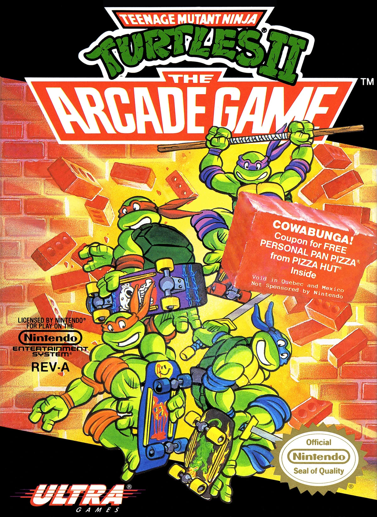 NES Teenage Ninja Mutant Ninja Turtles II: The Arcade Game