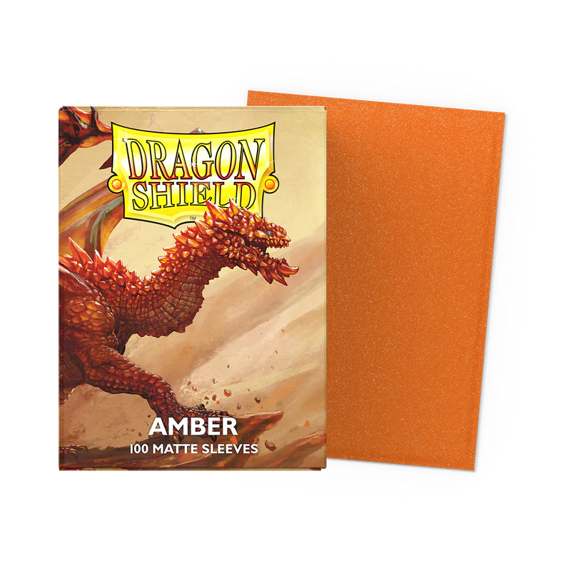 Dragon Shield Amber Matte Sleeves
