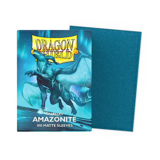 Dragon Shield Amazonite Sparkling Matte Dual Sleeves